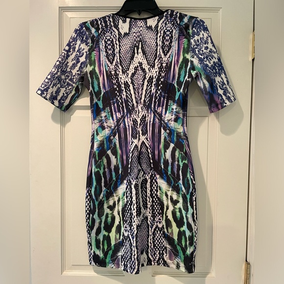 Multicolor Bodycon Minidress - Picture 2 of 4